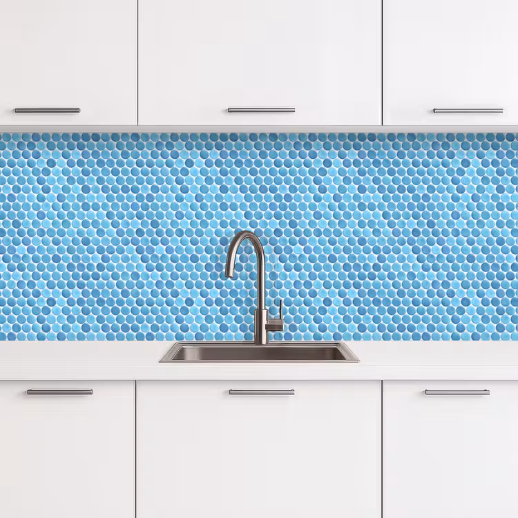 Keuken achterwand - Penny - Mozaïek - Lichtblauw — 4