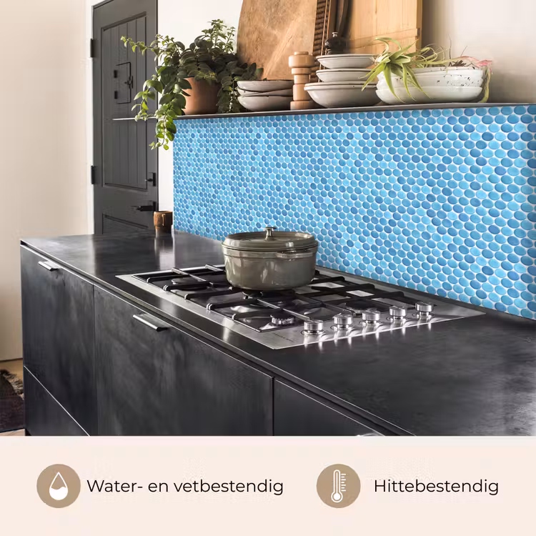 Keuken achterwand - Penny - Mozaïek - Lichtblauw — 5