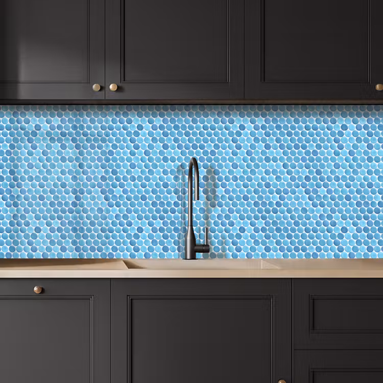 Keuken achterwand - Penny - Mozaïek - Lichtblauw — 6
