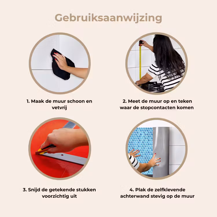 Keuken achterwand - Penny - Mozaïek - Lichtblauw — 9