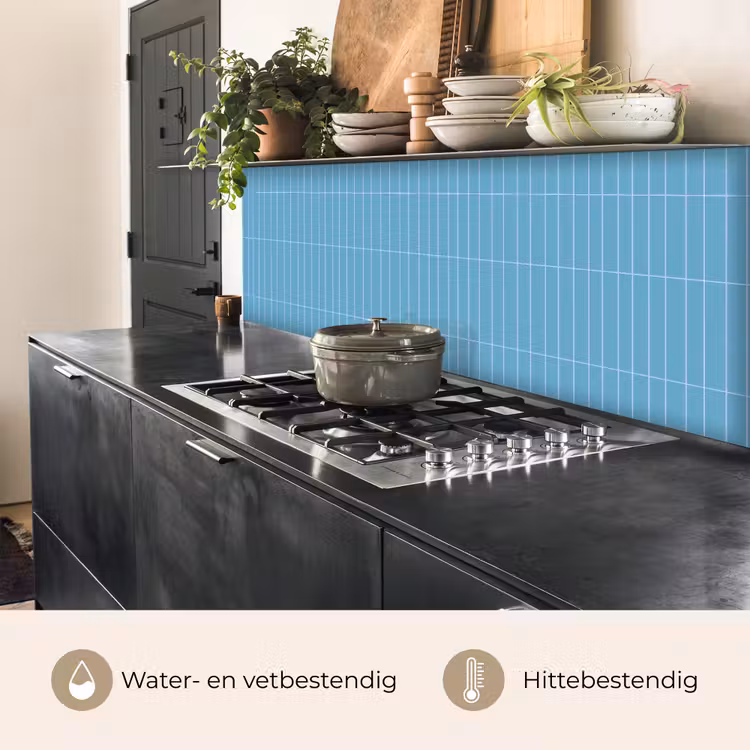 Keuken achterwand - Tegel - Langwerpig - Patroon - Blauw — 5
