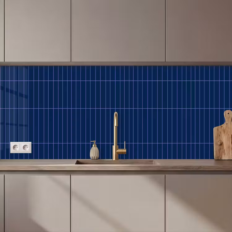 Keuken achterwand - Tegels - Langwerpig - Blauw — 1