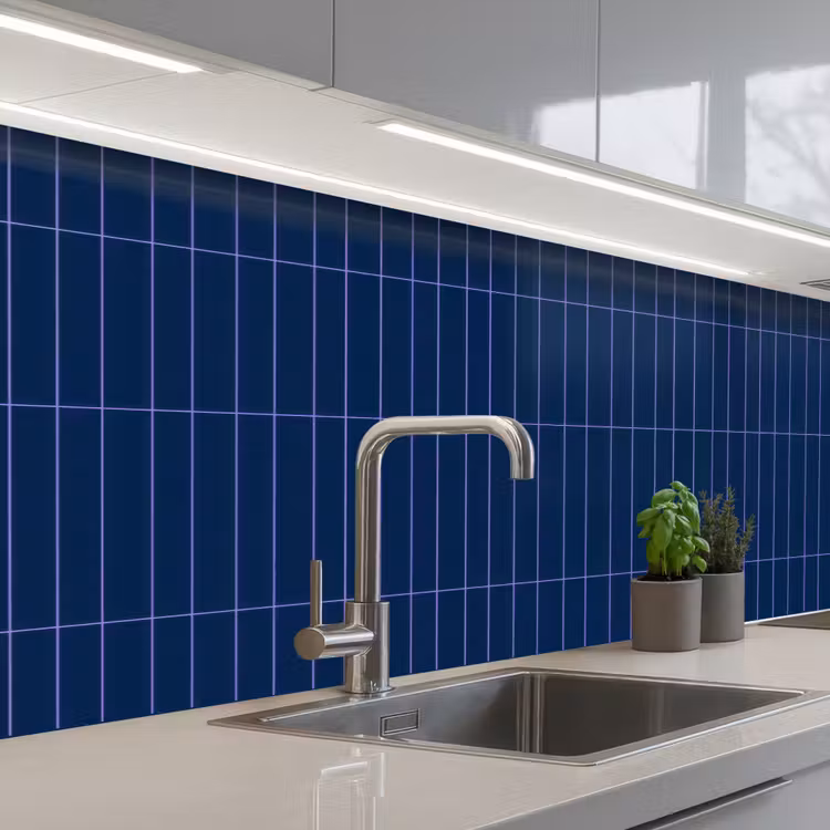 Keuken achterwand - Tegels - Langwerpig - Blauw — 2
