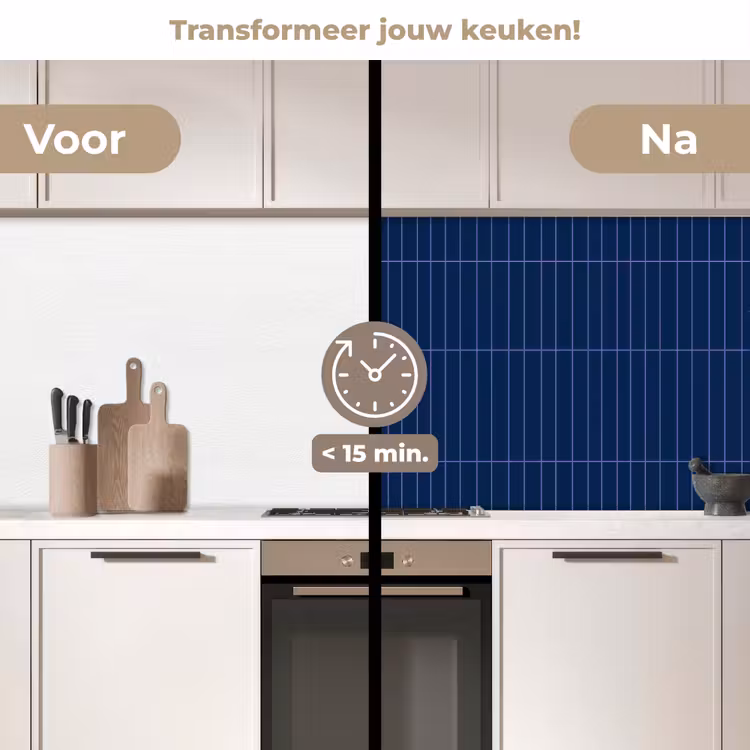 Keuken achterwand - Tegels - Langwerpig - Blauw — 3