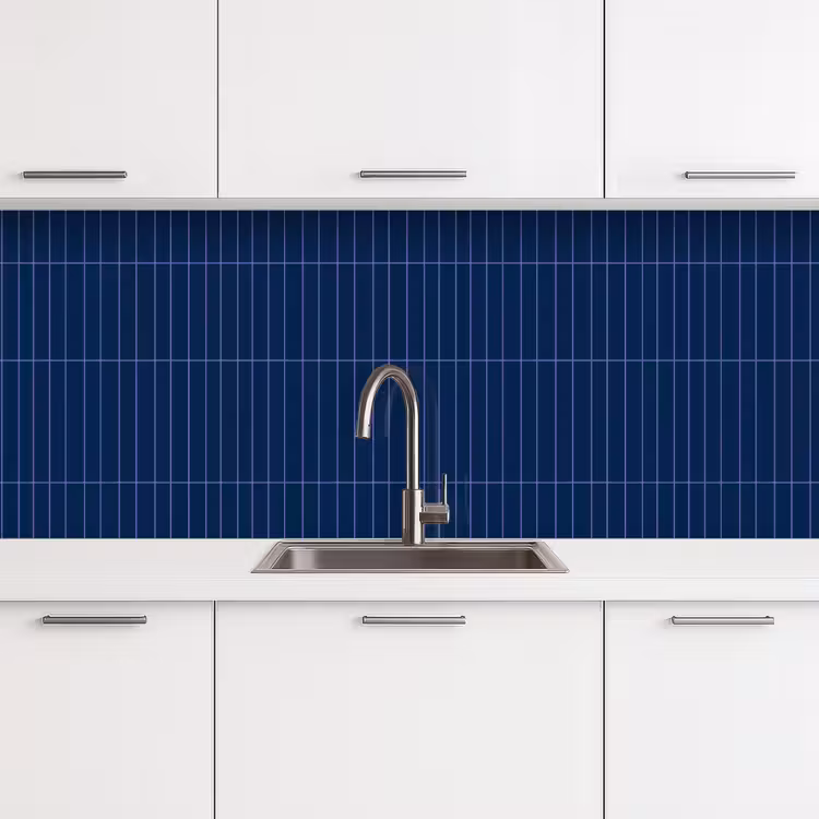Keuken achterwand - Tegels - Langwerpig - Blauw — 4