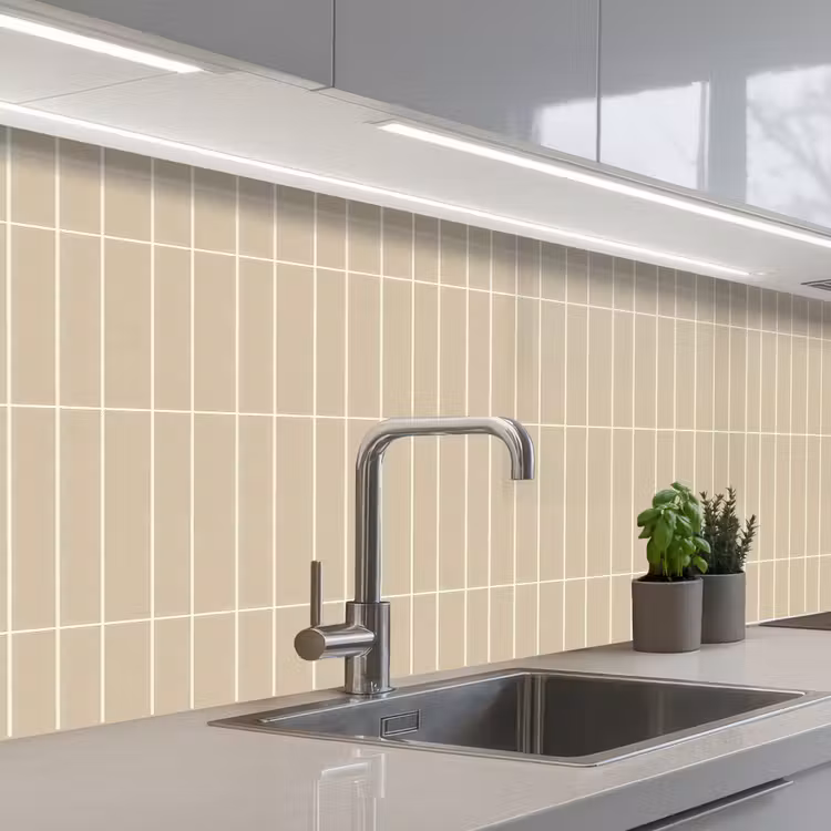 Keuken achterwand - Verticaal - Wandtegel - Crème - Beige — 2
