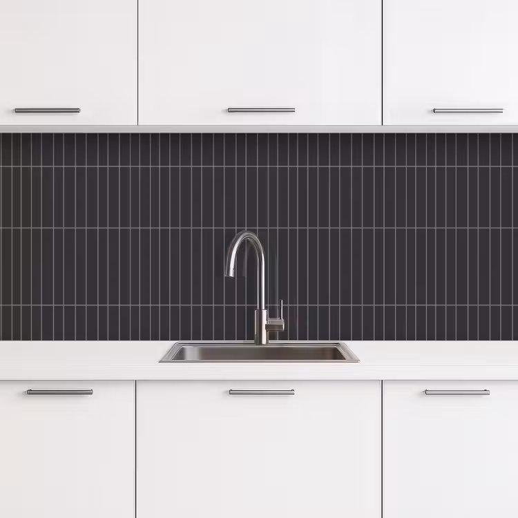 Keuken achterwand - Verticaal - Wandtegel - Donkergrijs — 4