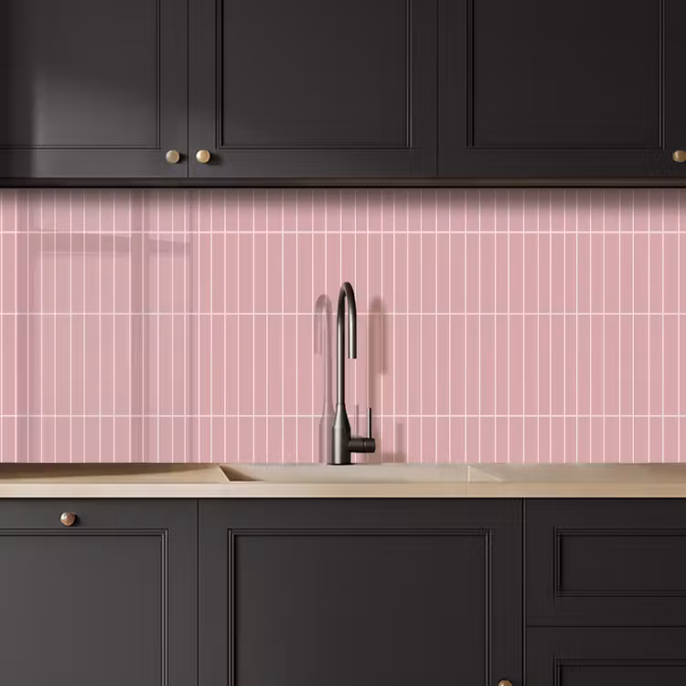 Keuken achterwand - Verticaal - Wandtegel - Lichtroze — 6