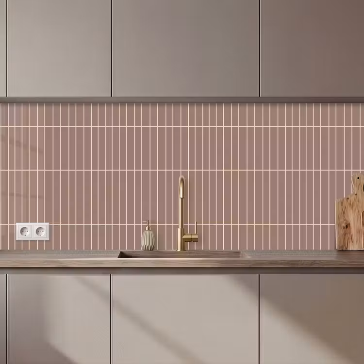 Keuken achterwand - Verticaal - Wandtegel - Terracotta — 1