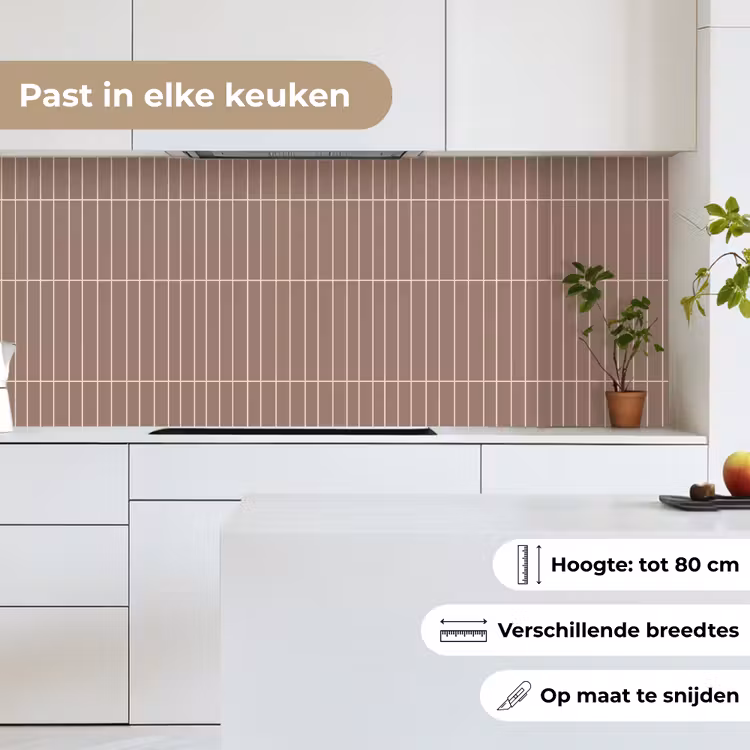 Keuken achterwand - Verticaal - Wandtegel - Terracotta — 7