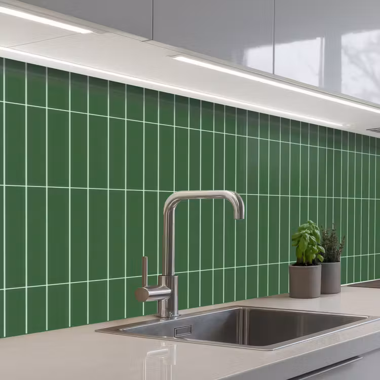 Keuken achterwand - Wandtegel - Verticaal - Donkergroen — 2