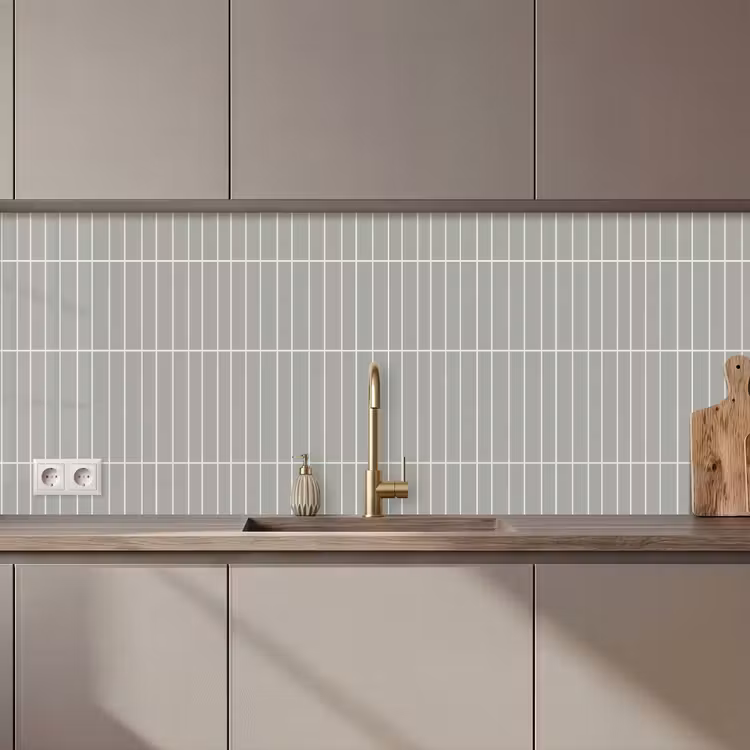 Keuken achterwand - Wandtegel - Verticaal - Lichtgrijs — 1