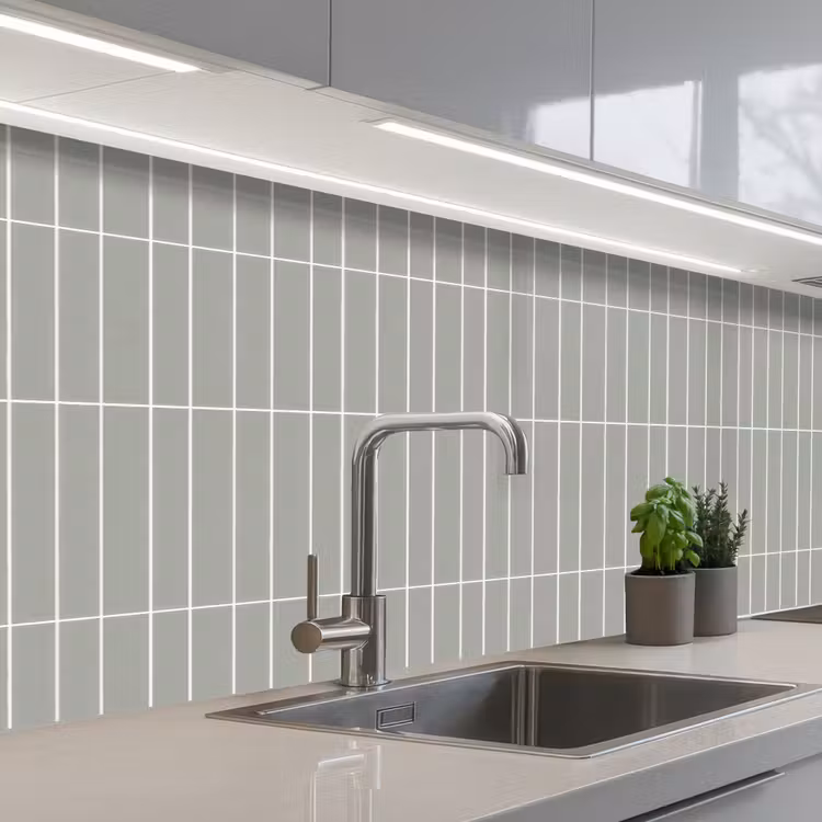 Keuken achterwand - Wandtegel - Verticaal - Lichtgrijs — 2