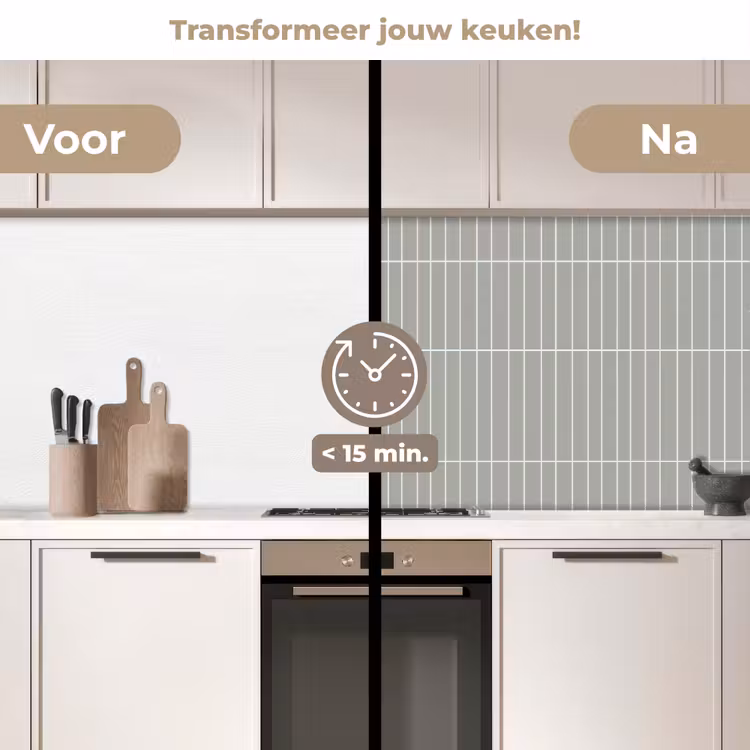 Keuken achterwand - Wandtegel - Verticaal - Lichtgrijs — 3
