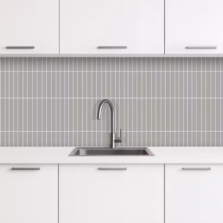 Keuken achterwand - Wandtegel - Verticaal - Lichtgrijs — 4