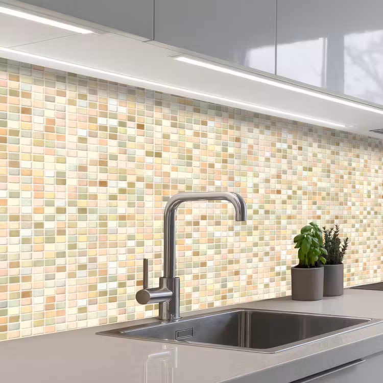 Keuken achterwand - Mozaïek - Patroon - Beige — 2