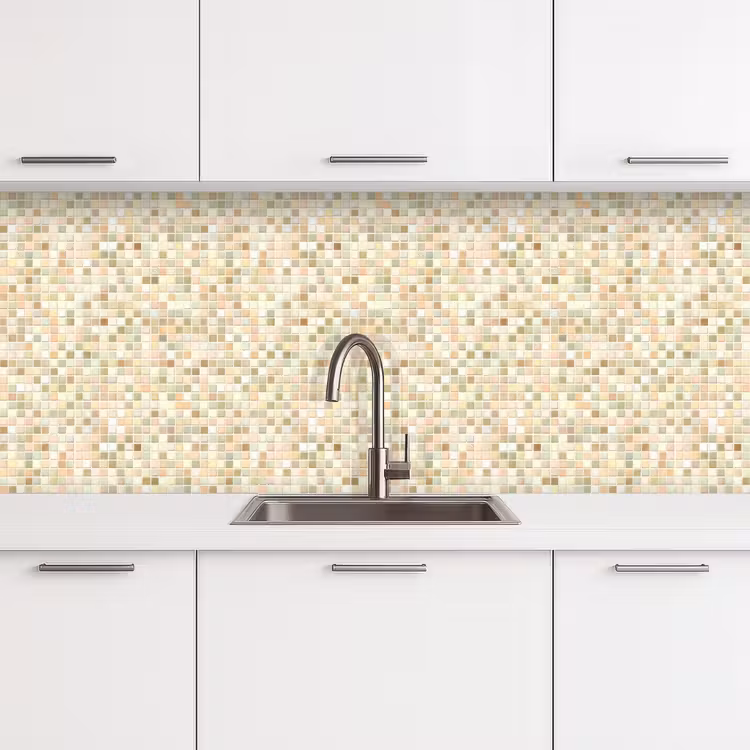 Keuken achterwand - Mozaïek - Patroon - Beige — 4