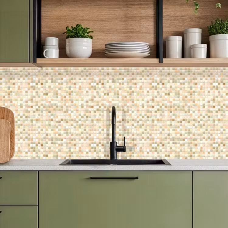 Keuken achterwand - Mozaïek - Patroon - Beige — 8