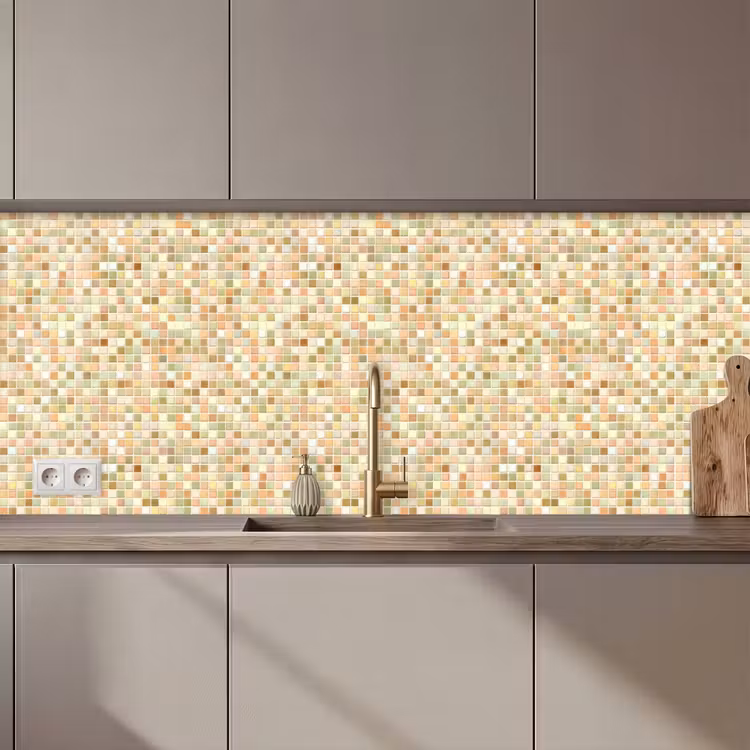 Keuken achterwand - Mozaïek - Patroon - Terracotta — 1