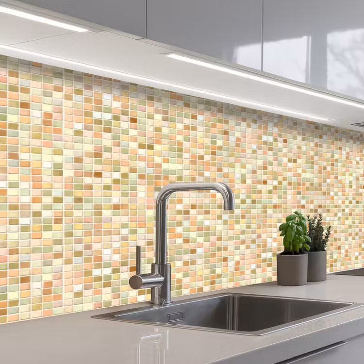 Keuken achterwand - Mozaïek - Patroon - Terracotta — 2