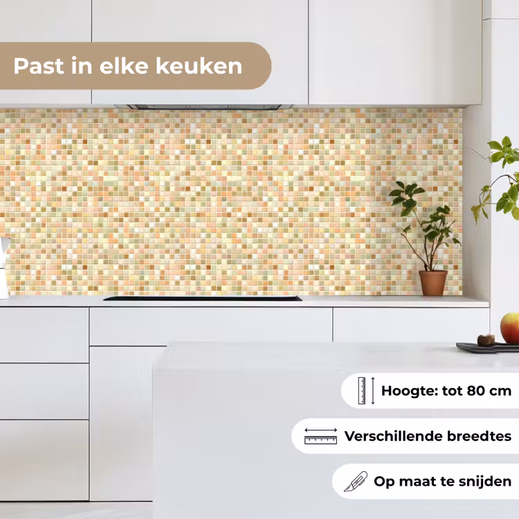Keuken achterwand - Mozaïek - Patroon - Terracotta — 7