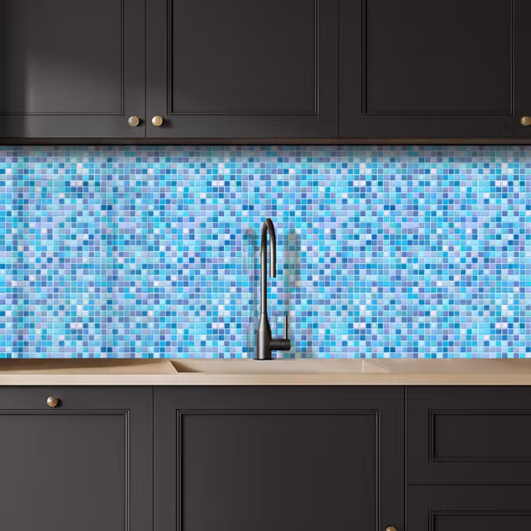 Keuken achterwand - Mozaïek - Patroon - Turquoise — 6