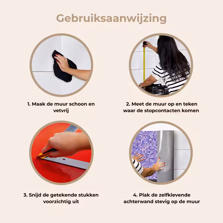 Keuken achterwand - Mozaïek - Tegels - Lila - Amethist — 9