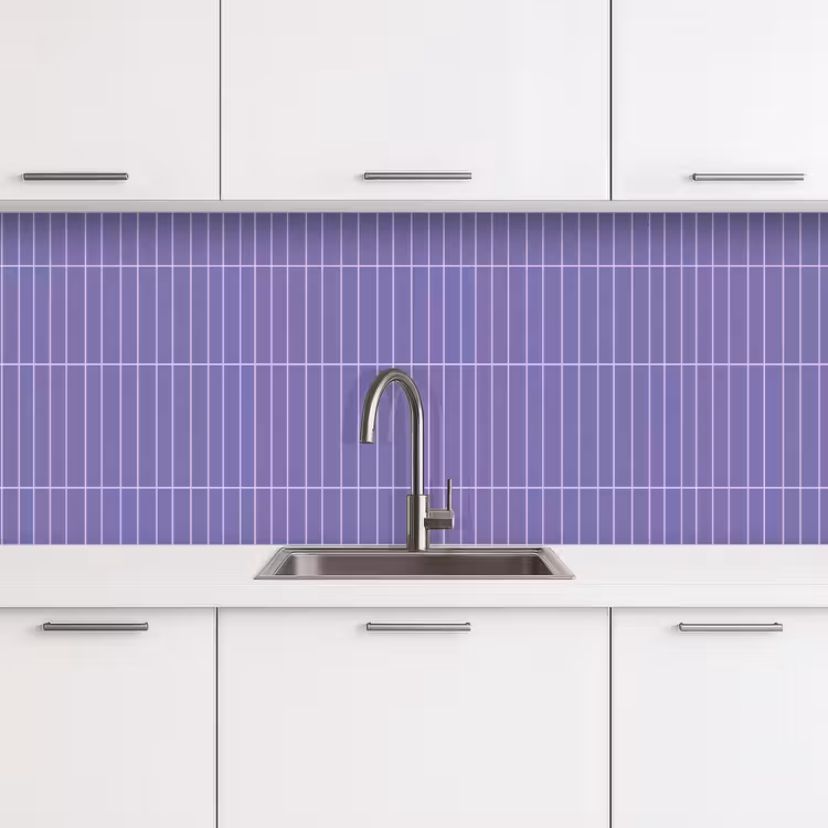 Keuken achterwand - Patroon - Tegel - Lila — 4