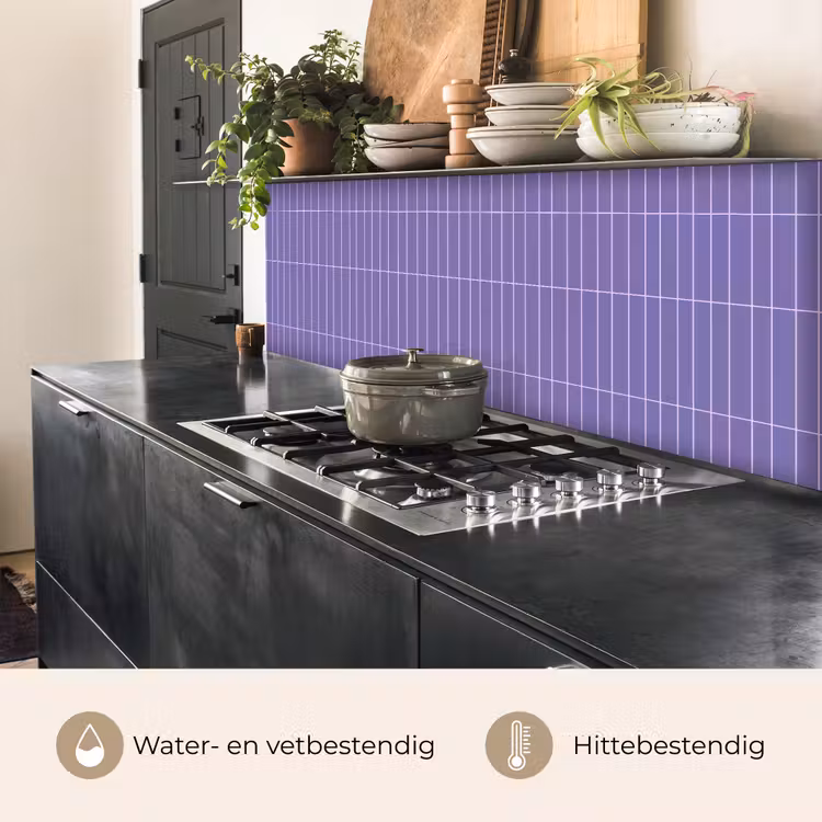 Keuken achterwand - Patroon - Tegel - Lila — 5