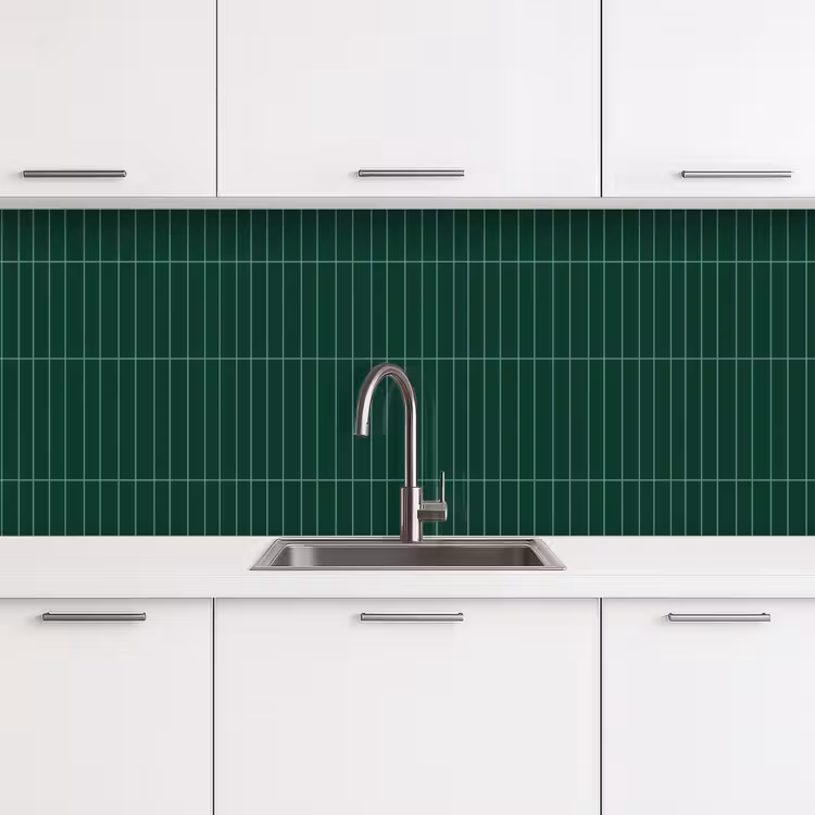 Keuken achterwand - Patroon - Tegels - Donkergroen — 4