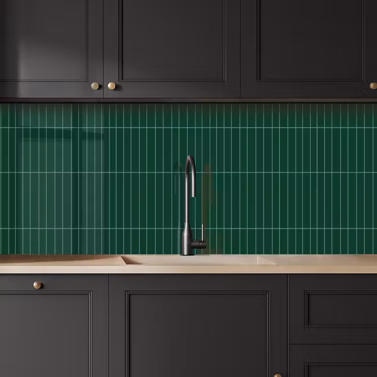 Keuken achterwand - Patroon - Tegels - Donkergroen — 6