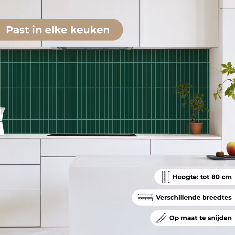 Keuken achterwand - Patroon - Tegels - Donkergroen — 7