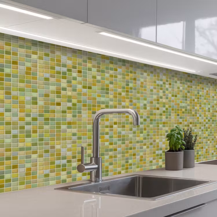 Keuken achterwand - Mozaïek - Patroon - Groen — 2