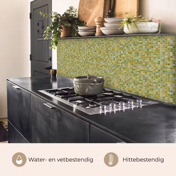 Keuken achterwand - Mozaïek - Patroon - Groen — 5