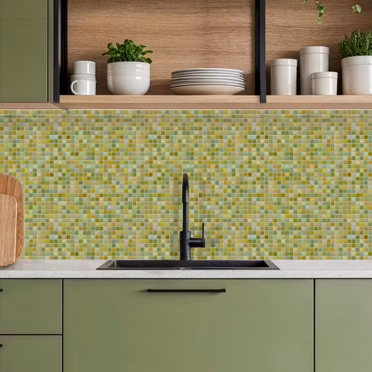 Keuken achterwand - Mozaïek - Patroon - Groen — 8