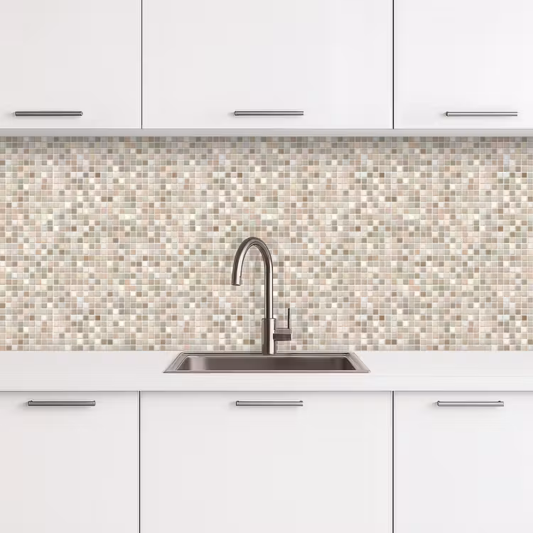 Keuken achterwand - Mozaïek - Patroon- Taupe — 4