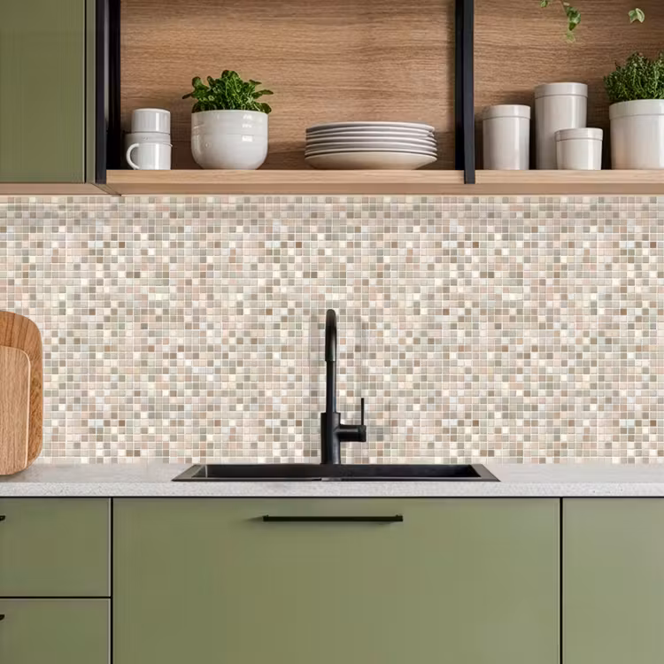 Keuken achterwand - Mozaïek - Patroon- Taupe — 8
