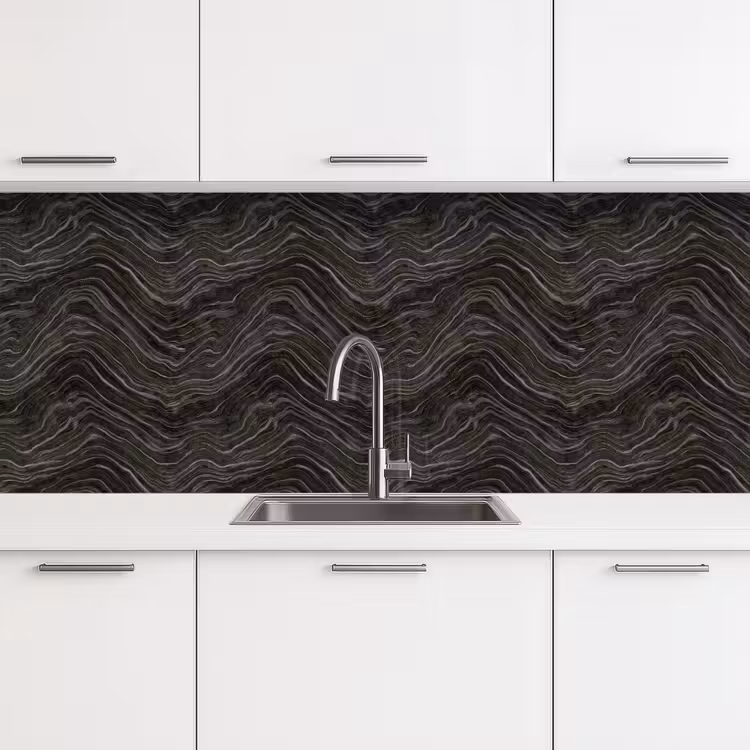 Keuken achterwand - Patroon - Contrast - Antraciet — 4