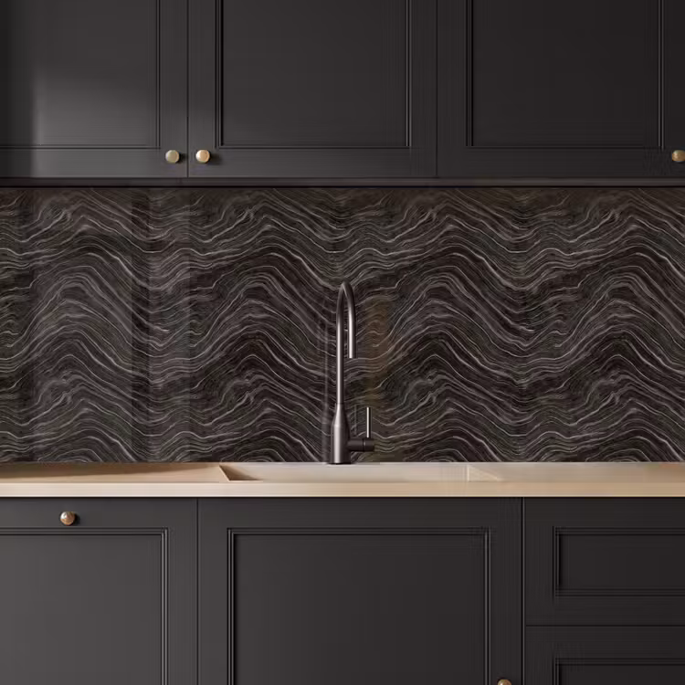 Keuken achterwand - Patroon - Contrast - Antraciet — 6