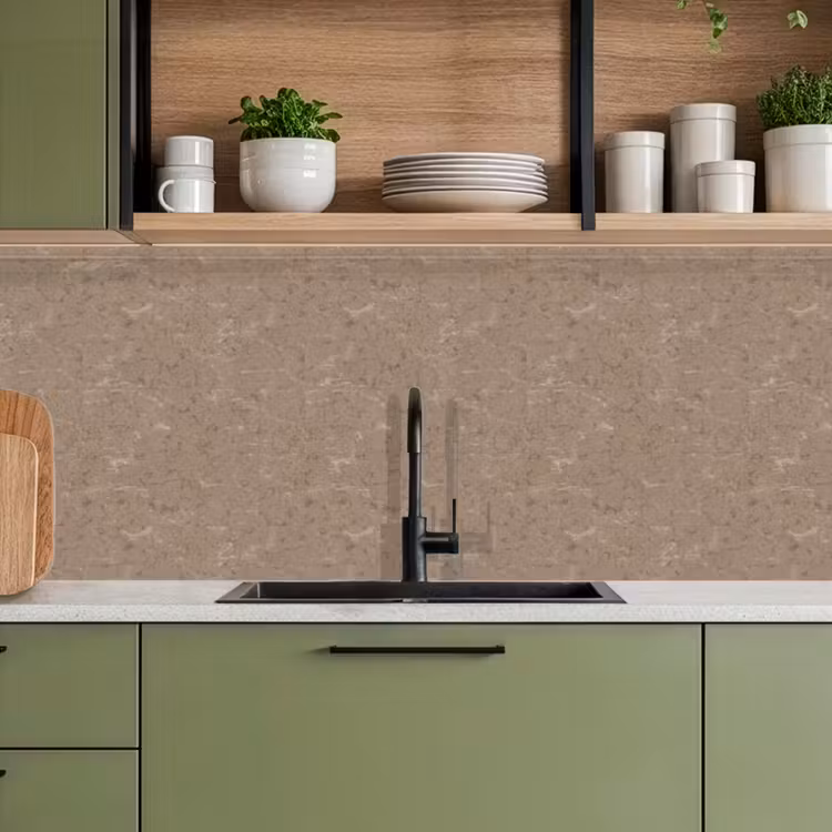 Keuken achterwand - Patroon - Kalksteen - Beige — 8