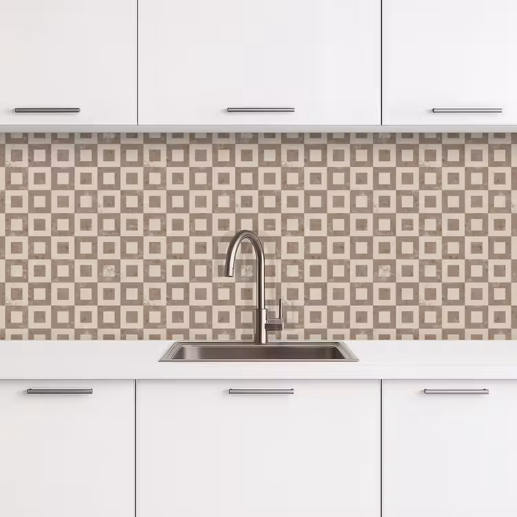 Keuken achterwand - Patroon - Marmer - Beige — 4
