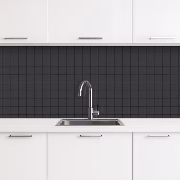 Keuken achterwand - Patroon - Tegel - Antraciet — 4