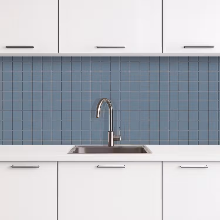 Keuken achterwand - Patroon - Tegel - Blauwgrijs — 4