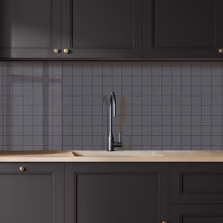 Keuken achterwand - Patroon - Tegel - Grafiet - Grijs — 6