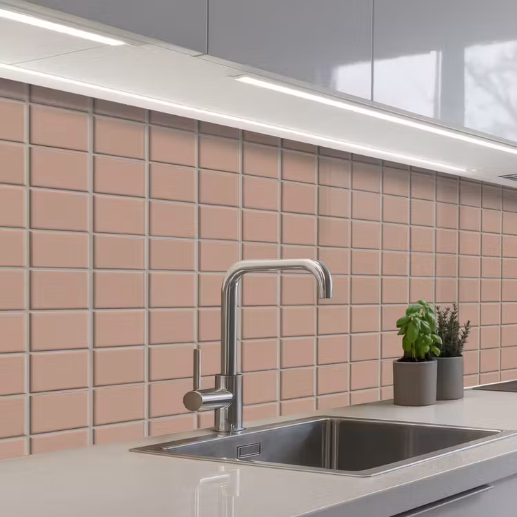 Keuken achterwand - Patroon - Tegel - Oudroze — 2