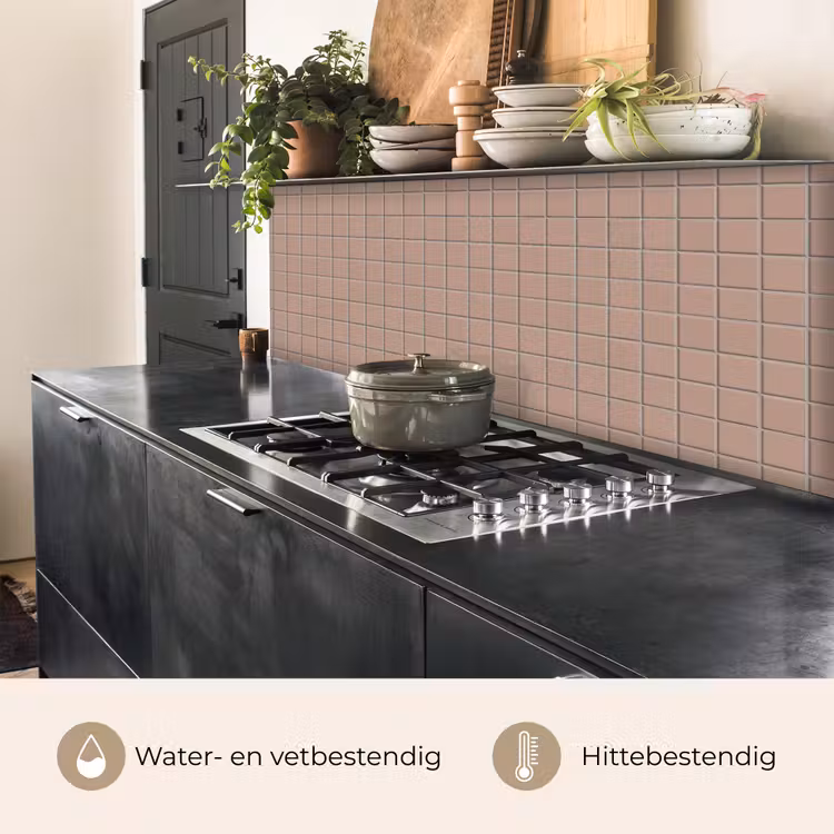Keuken achterwand - Patroon - Tegel - Oudroze — 5