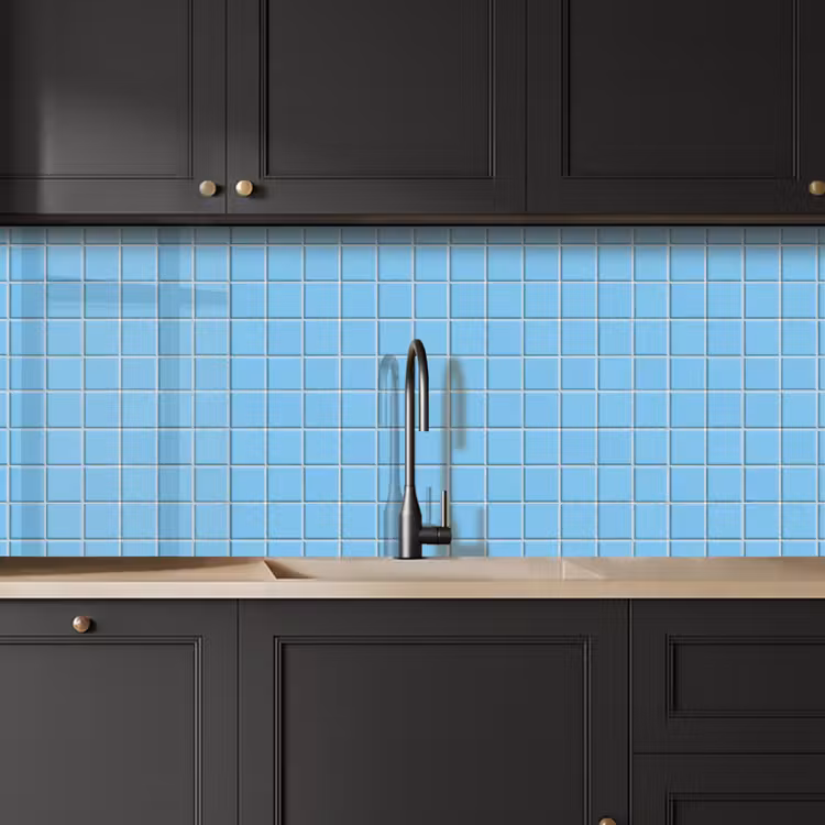 Keuken achterwand - Patroon - Tegel - Pastel - Blauw — 6