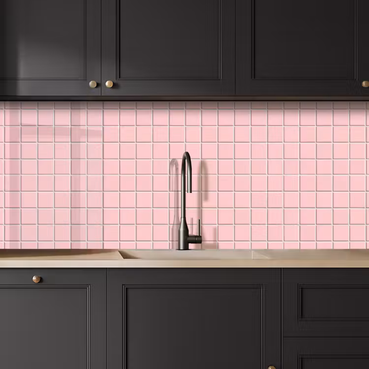 Keuken achterwand - Patroon - Tegel - Pastelroze — 6