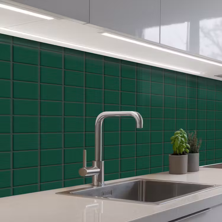Keuken achterwand - Patroon - Tegels - Dennen - Groen — 2
