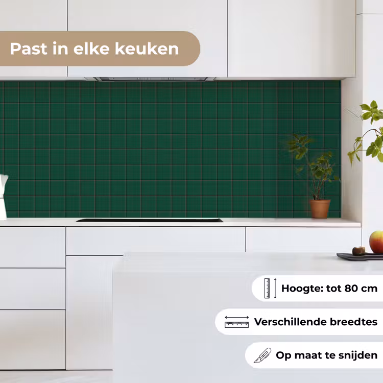 Keuken achterwand - Patroon - Tegels - Dennen - Groen — 7